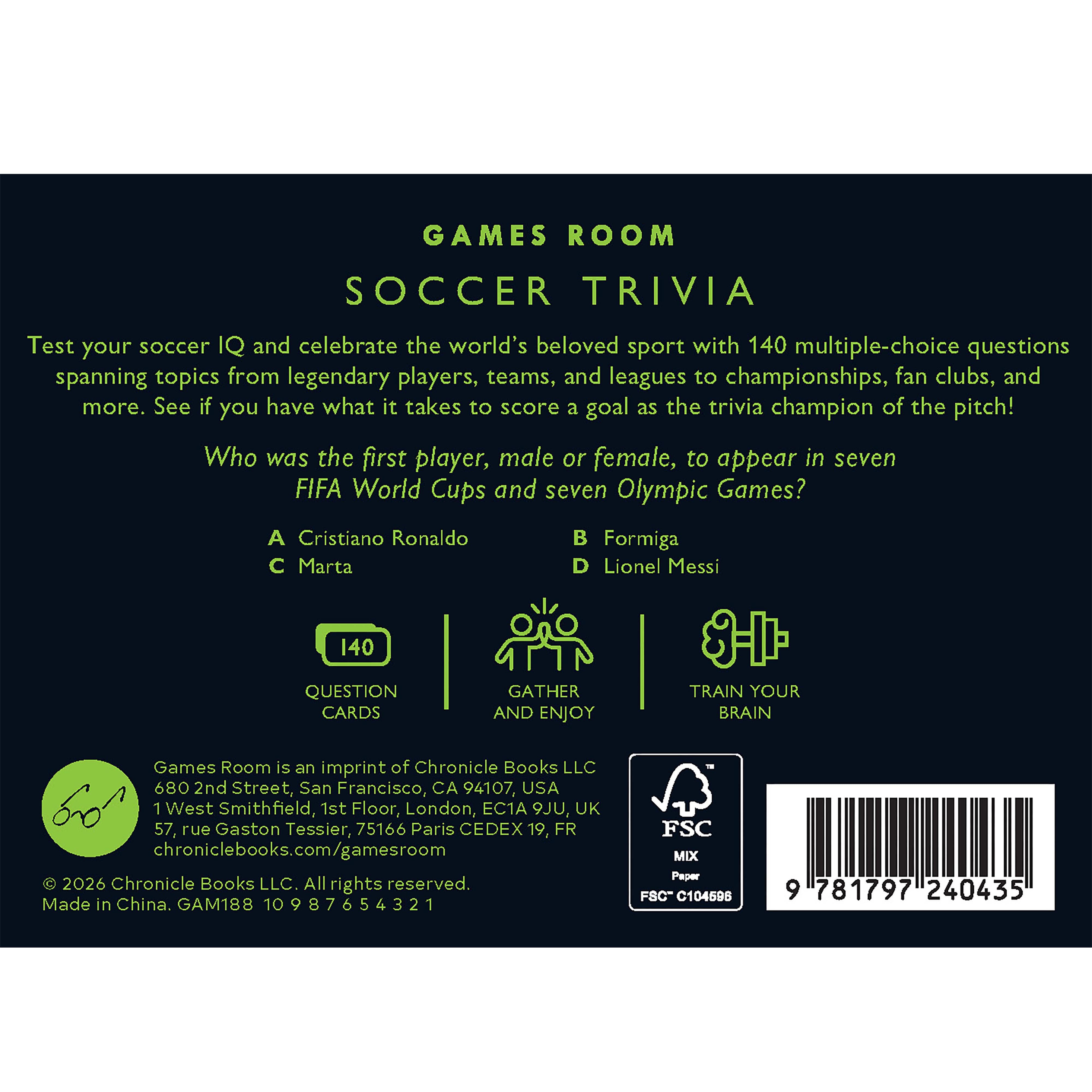 Soccer Trivia - Ridleys Games Room