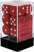 Chessex Red/White Opaque 16mm d6