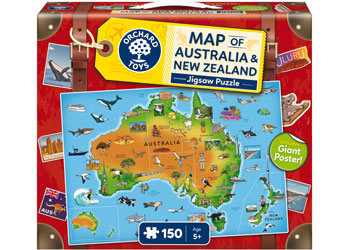 Map of Australia & New Zealand- Orchard Jigsaw