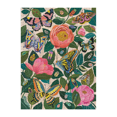 Between the Blooms Foil  Puzzle 1000pc - Galison 