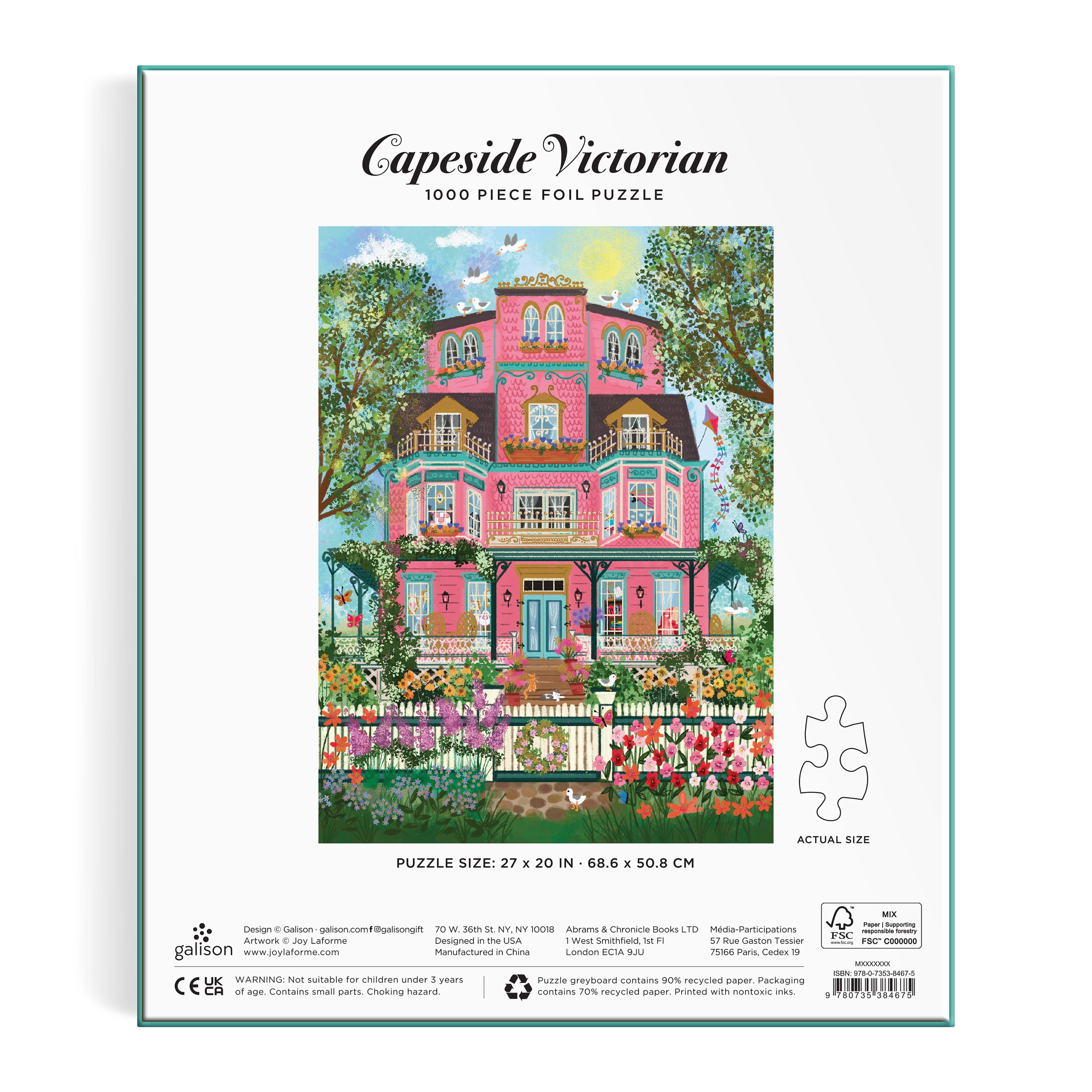 Joy Laforme Capeside Victorian Foil 1000pc - Galison