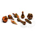 Smoldering Ember Wizard 8 Dice Set - PolyHero Dice