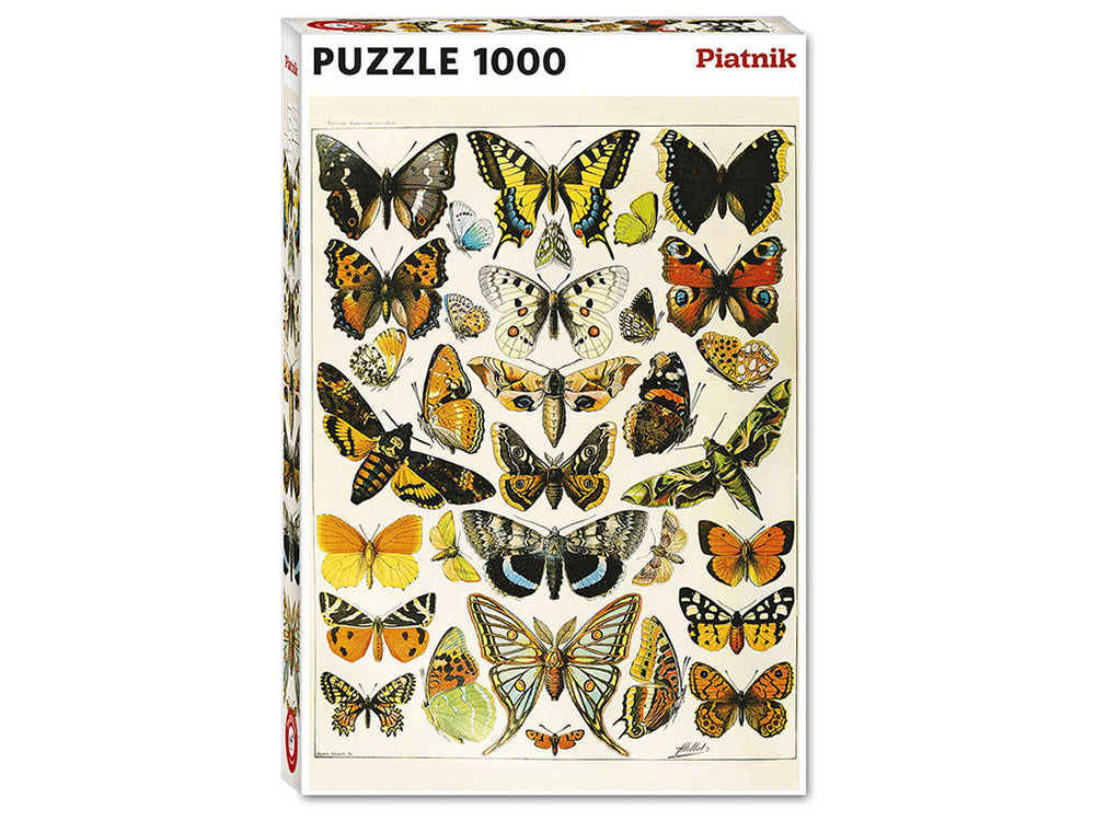 Illustration of Butterflies and Moths Millot 1000pc
