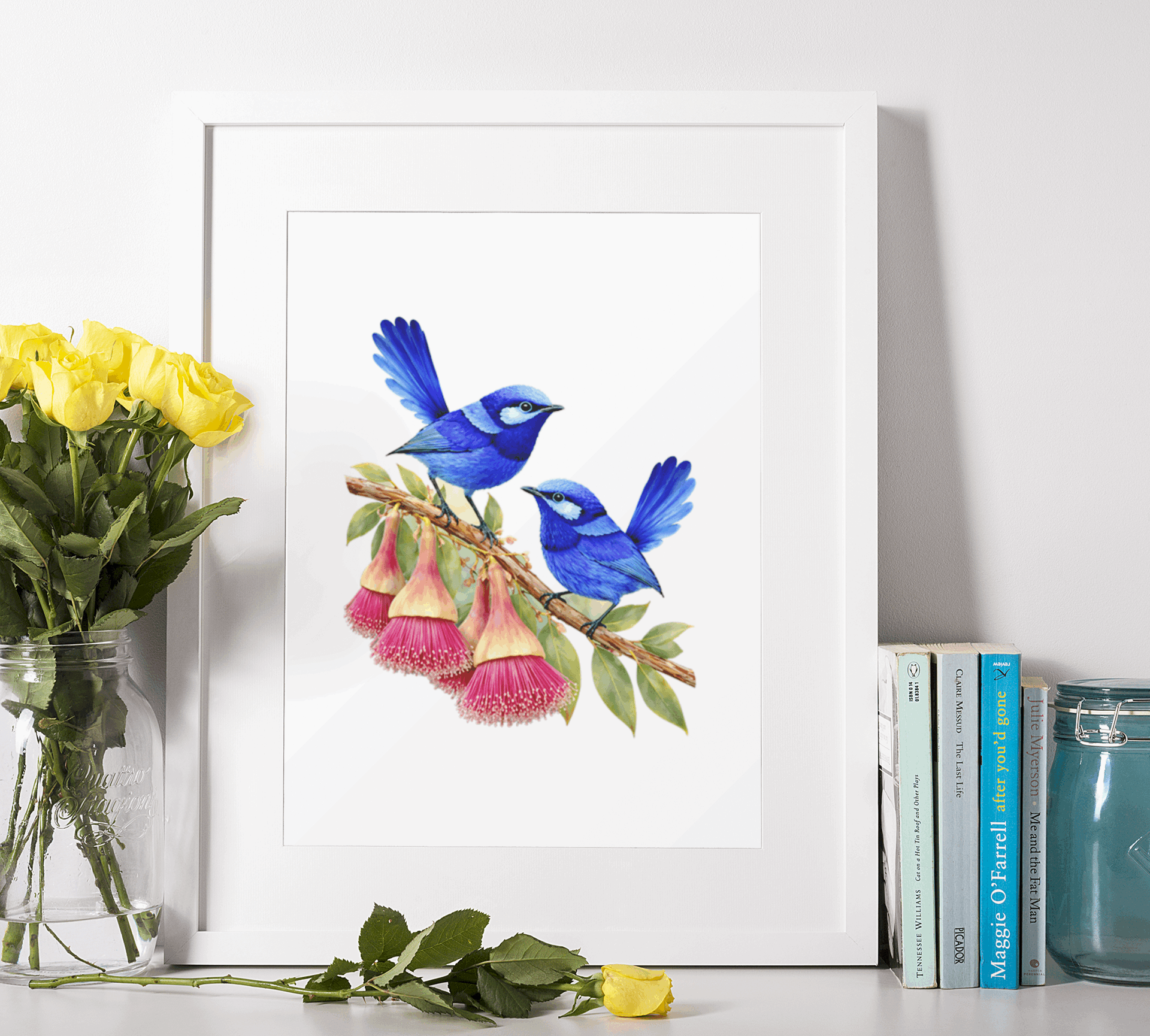 A5 Splendid Fairy wrens Wooden Puzzle - Puzzle ART
