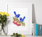 A5 Splendid Fairy wrens Wooden Puzzle - Puzzle ART