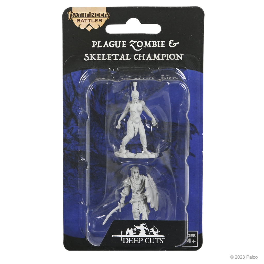 Plague Zombie & Skeletal Champion; Pathfinder Battles Deep Cuts
