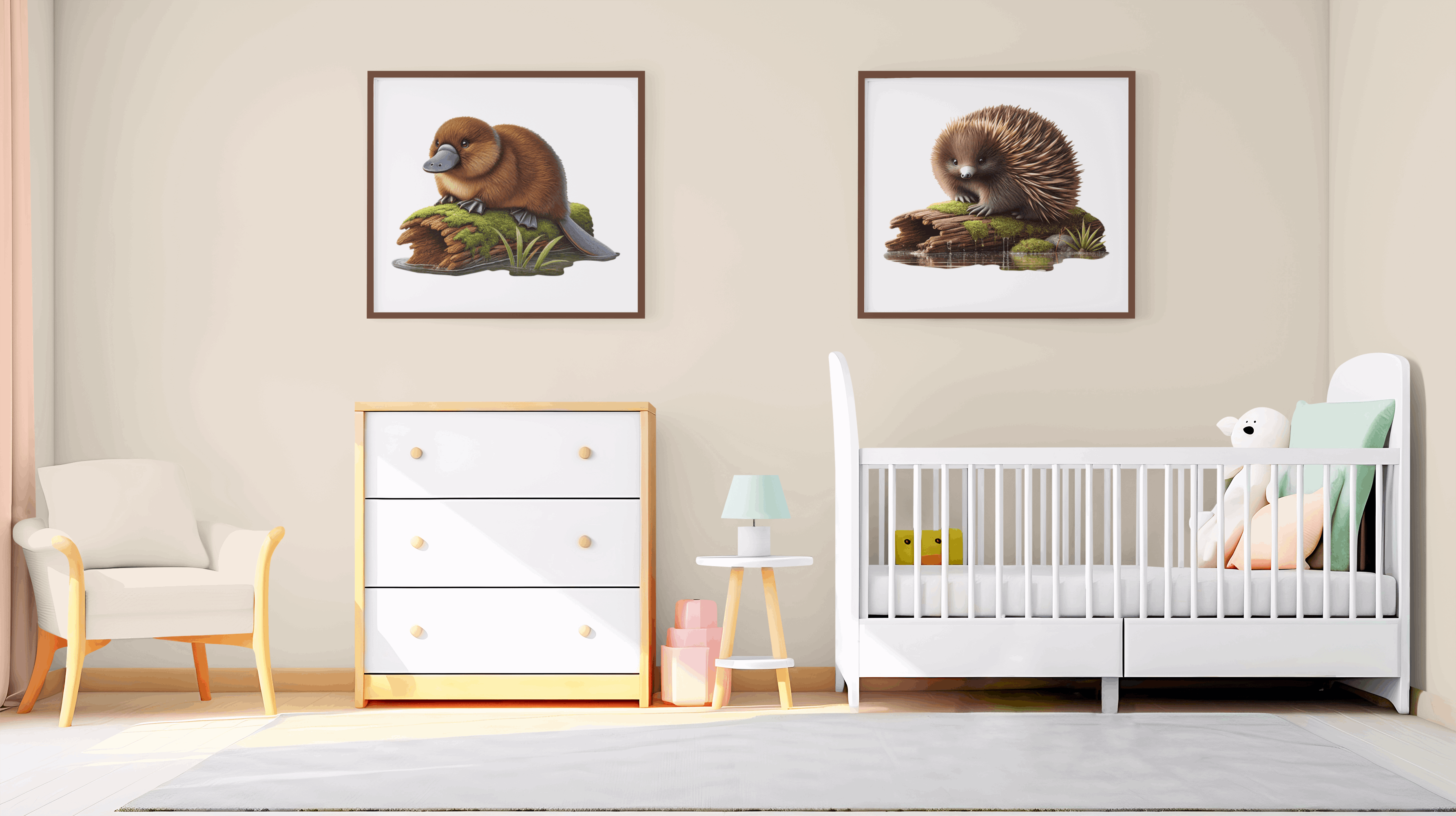 A3 Spiky Sweetheart Echidna Wooden Puzzle - Puzzle ART
