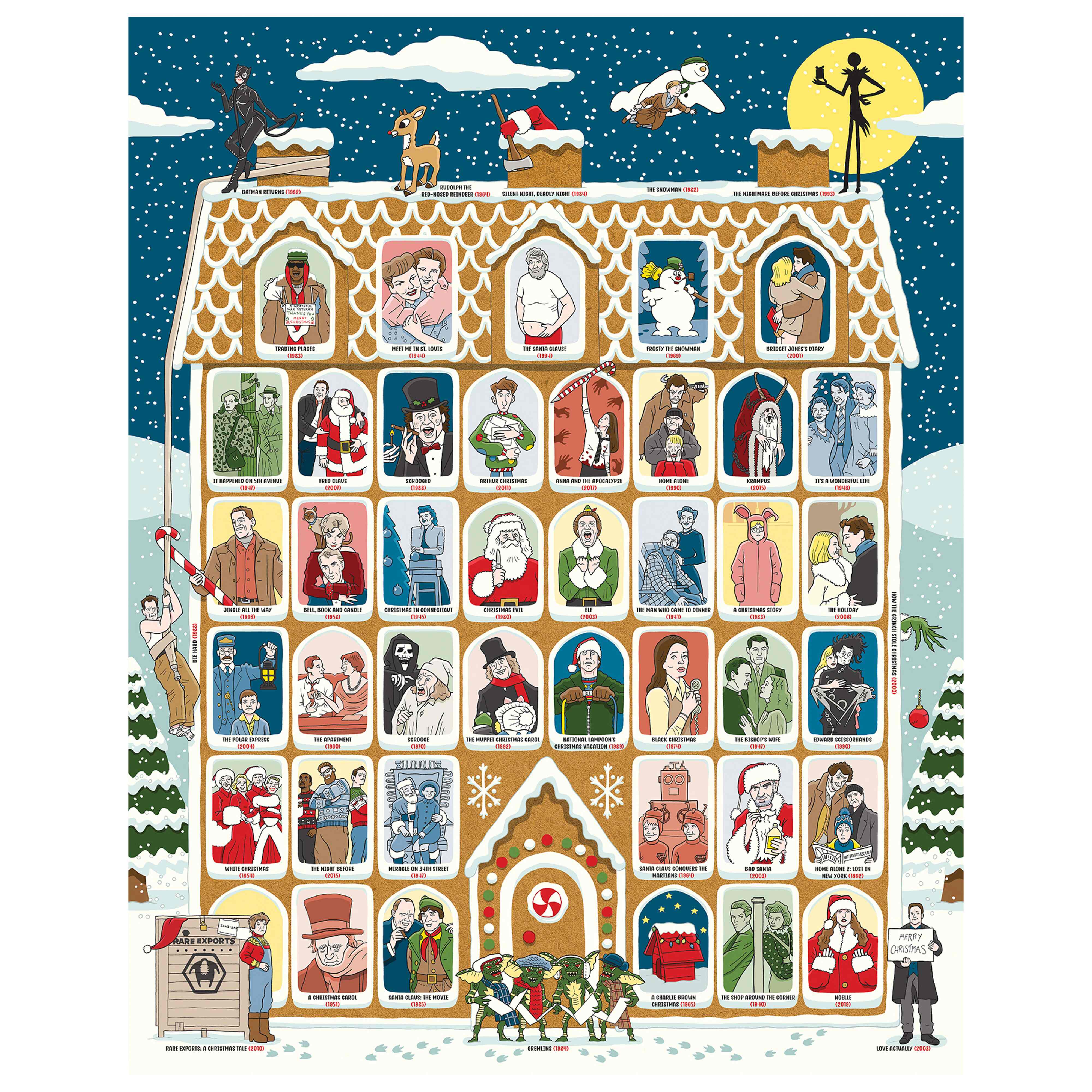 50 Christmas Movies - Bucket List 1000pc Puzzle