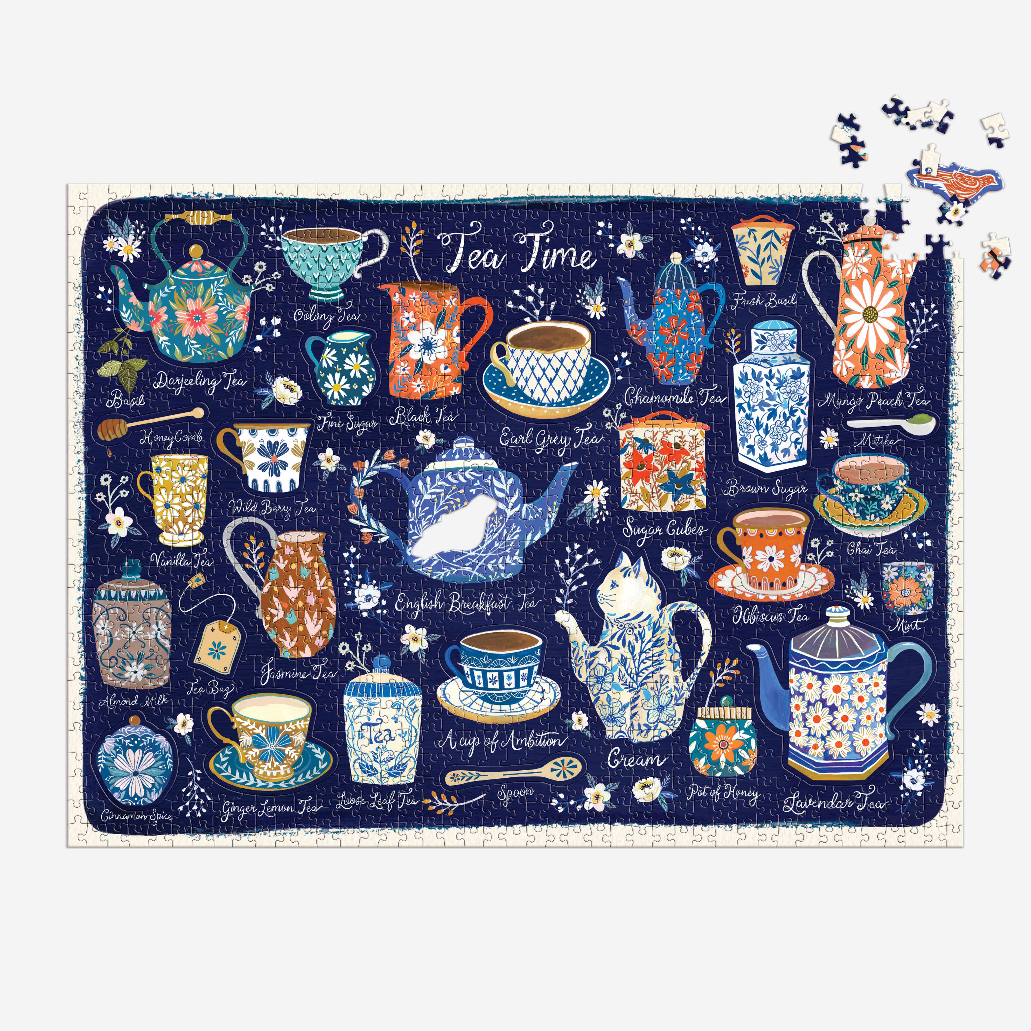 Tea Time 1000pc - shaped pieces - Galison