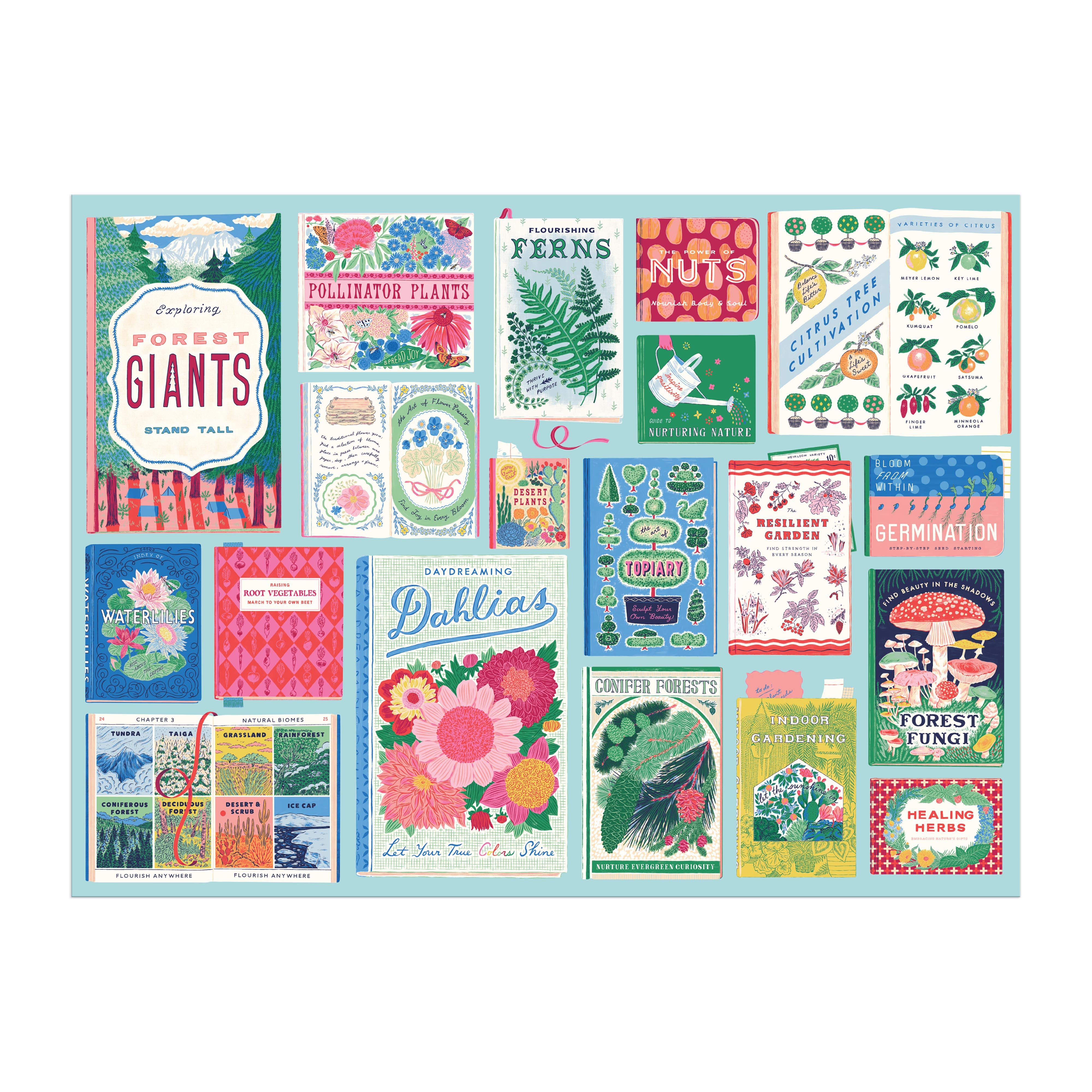 Botanist Bookshelf - Ever Upward 1000pc - Galison 