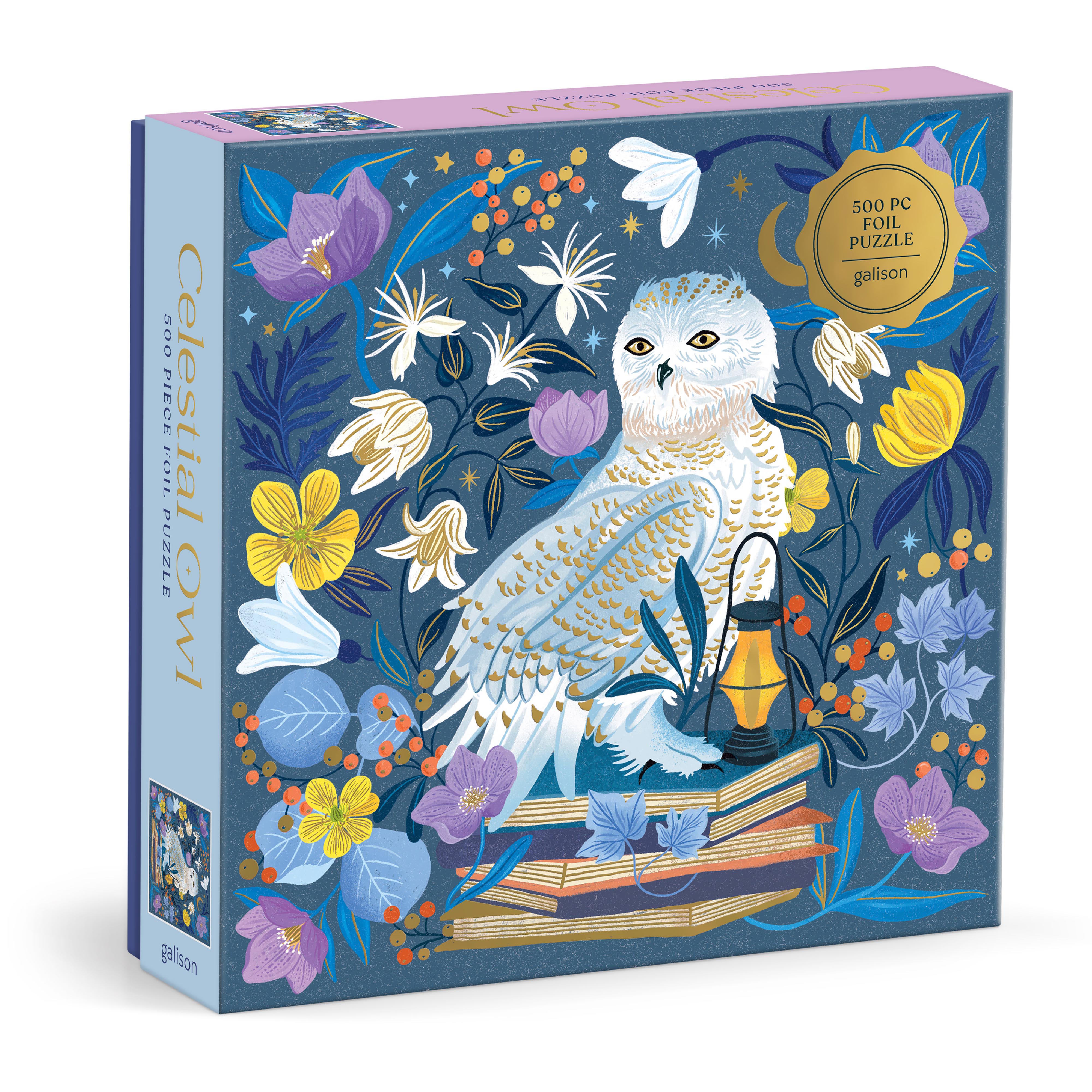 Celestial Owl Foil Jigsaw - 500pc - Galison