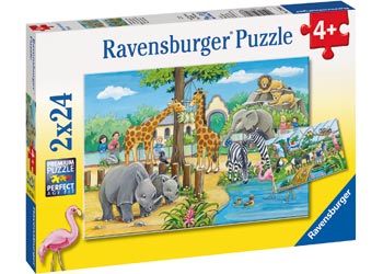 Welcome to the Zoo Puzzle 2x24p - RAVENSBURGER