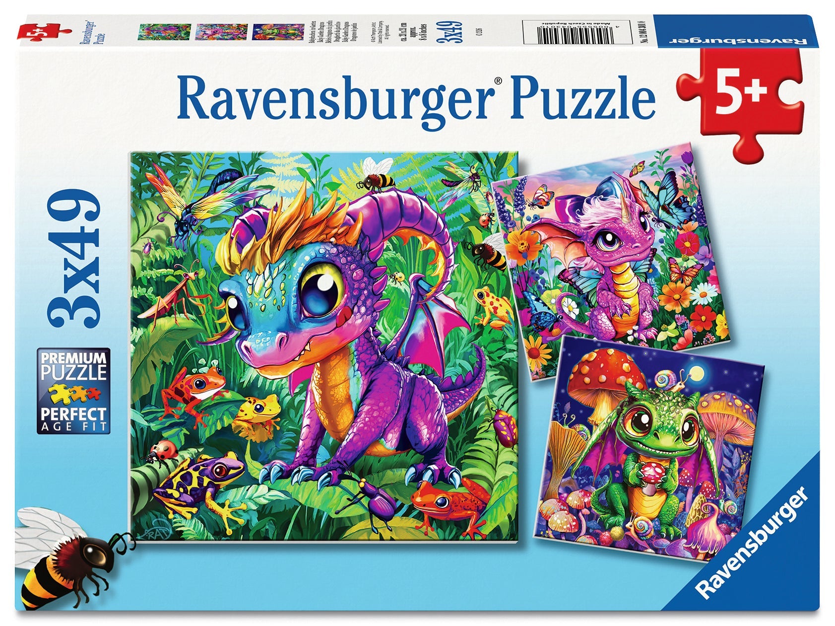 Baby Garden Dragons 3x49 pieces - Ravensburger