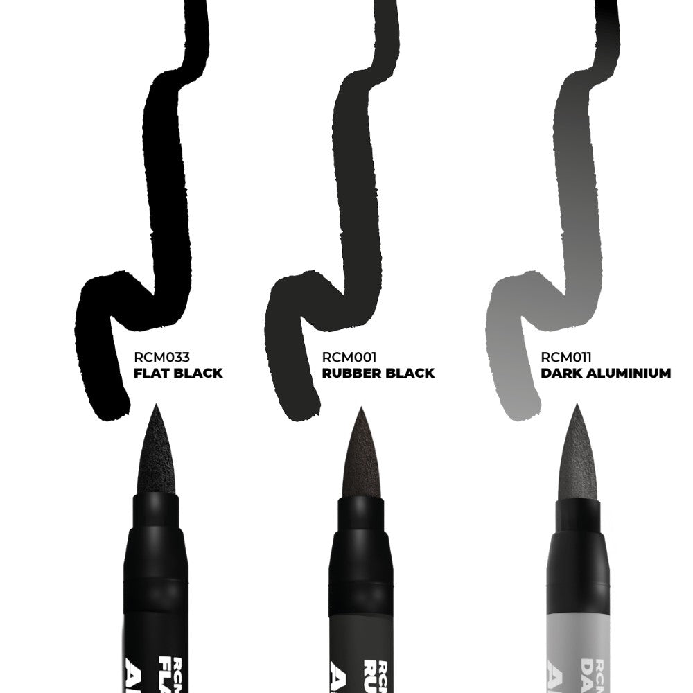 Wheels - RC Marker Set - AK-Interactive: Real Colors Markers