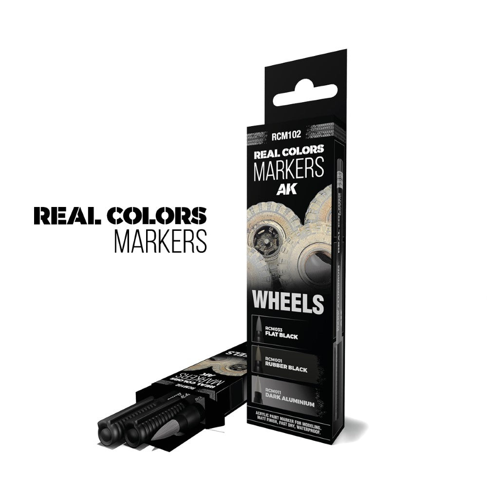 Wheels - RC Marker Set - AK-Interactive: Real Colors Markers