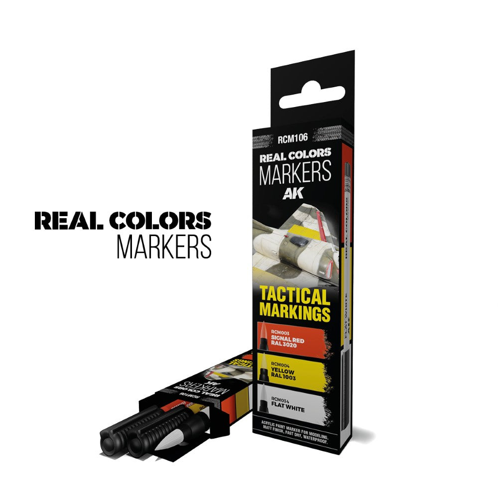 Tactical Marking - RC Marker Set - AK-Interactive: Real Colors Markers