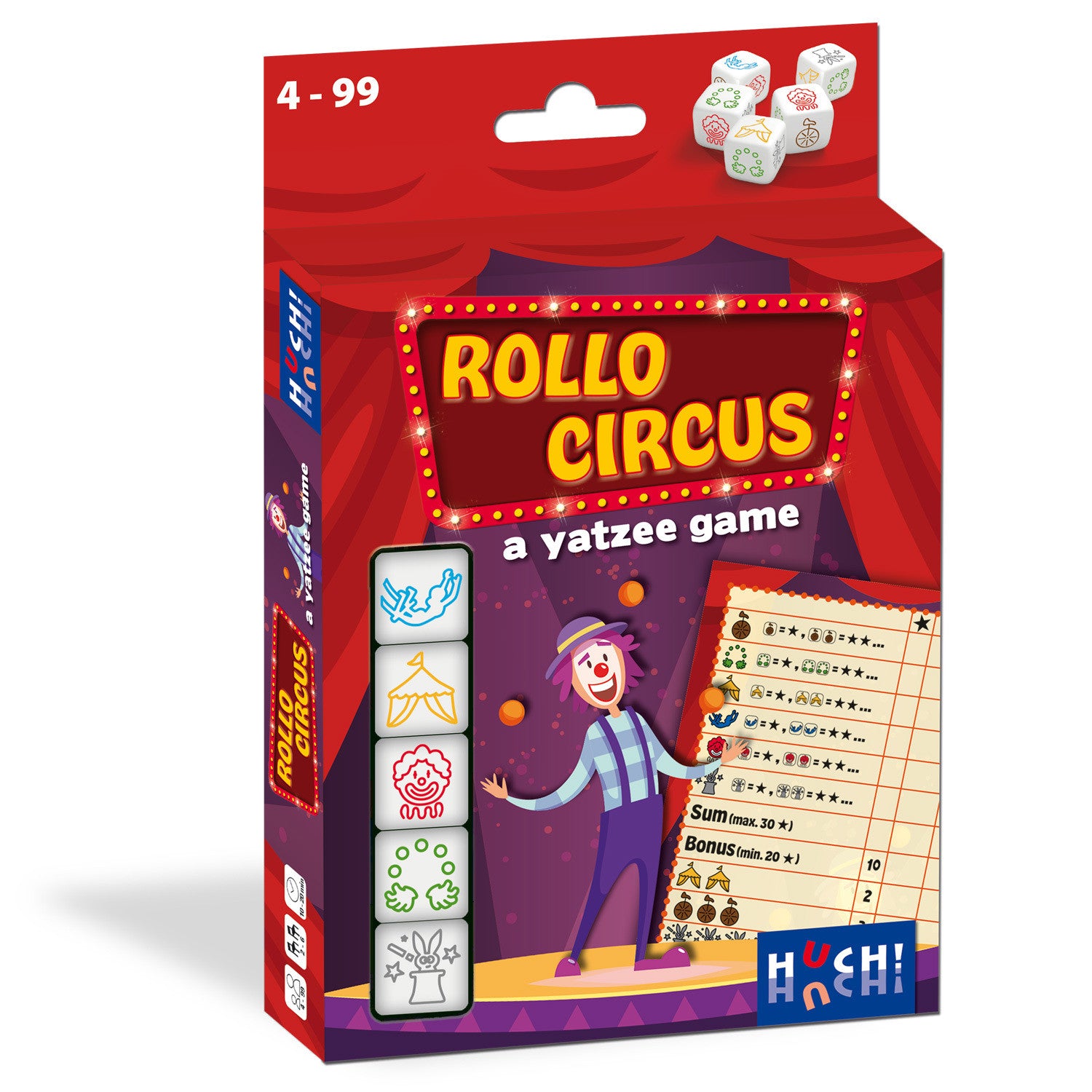 Circus Rollo - Yahtzee Game