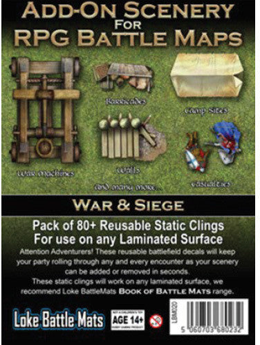 War & Siege-Add on Scenery for RPG Battle Maps