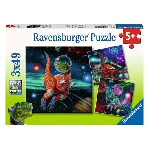 Dinosaurs in Space Puzzle 3x49pc