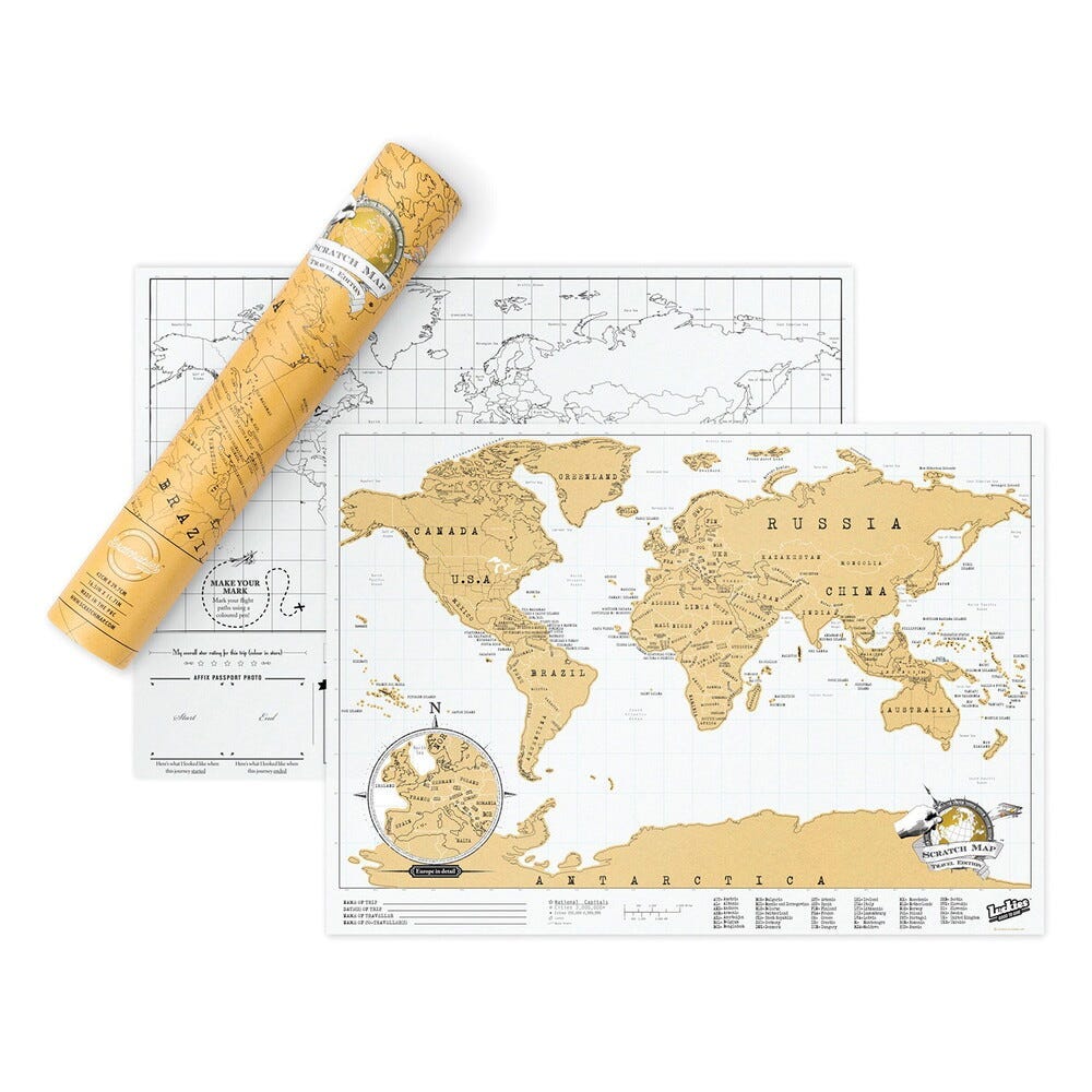 Scratch Map - Travel Edition