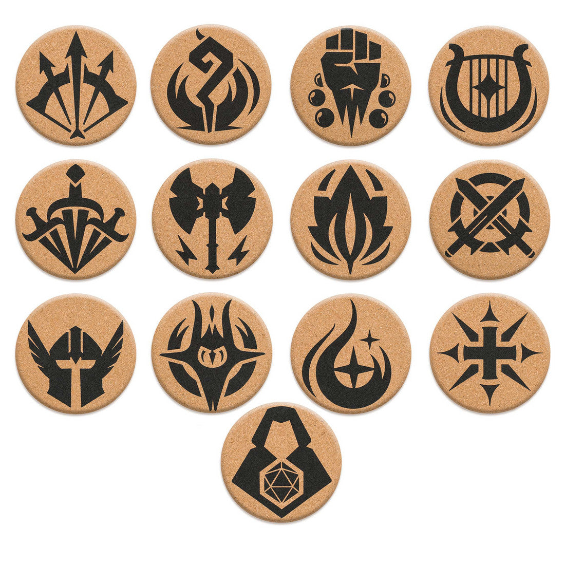 RPG Class Coasters - Set of 13