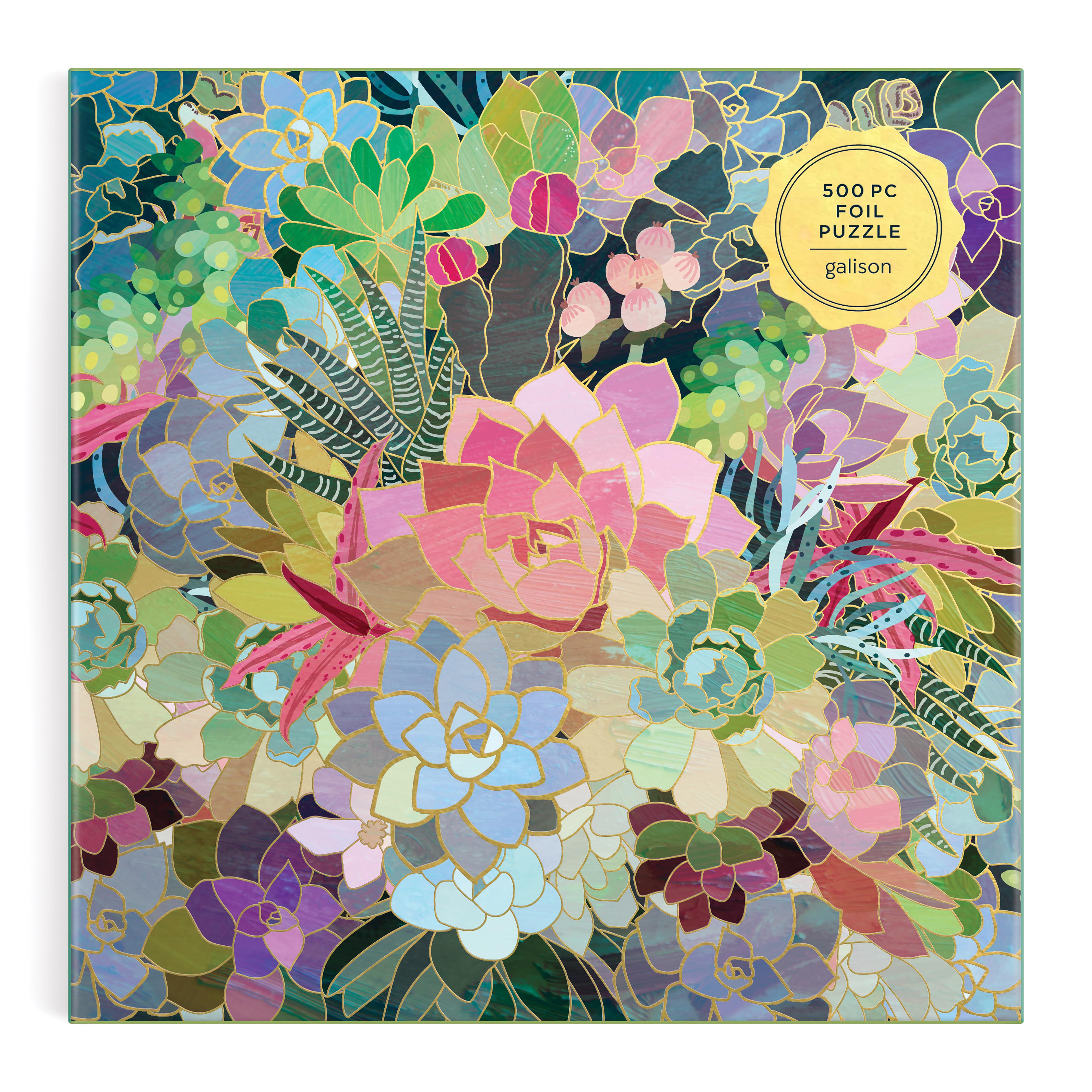 Succulent Mosaic Foil - 500pc Galison