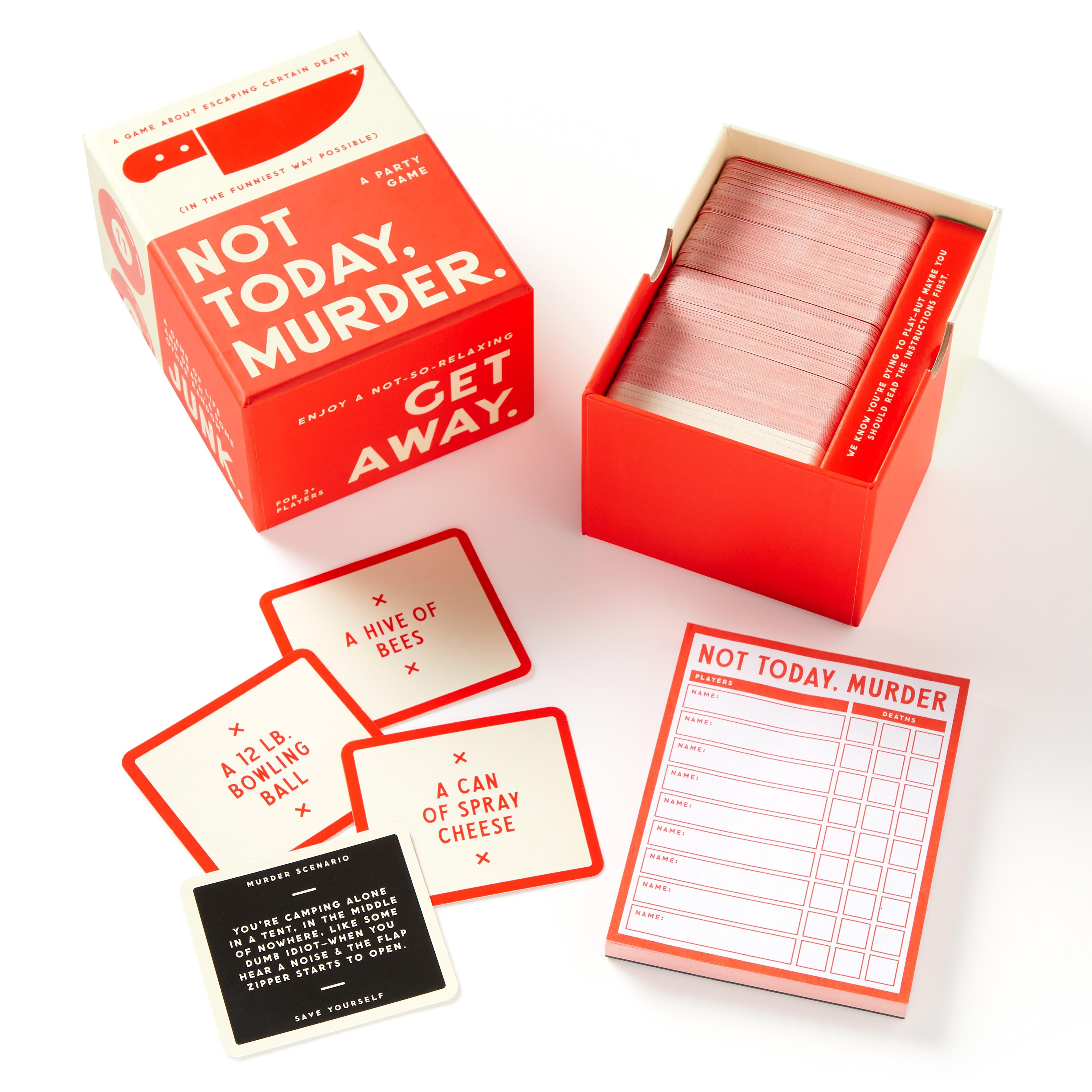 Not Today Murder Social Game Set