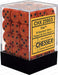 CHX25903 Fire Dice D6 Speckled 12mm 36 Dice Block