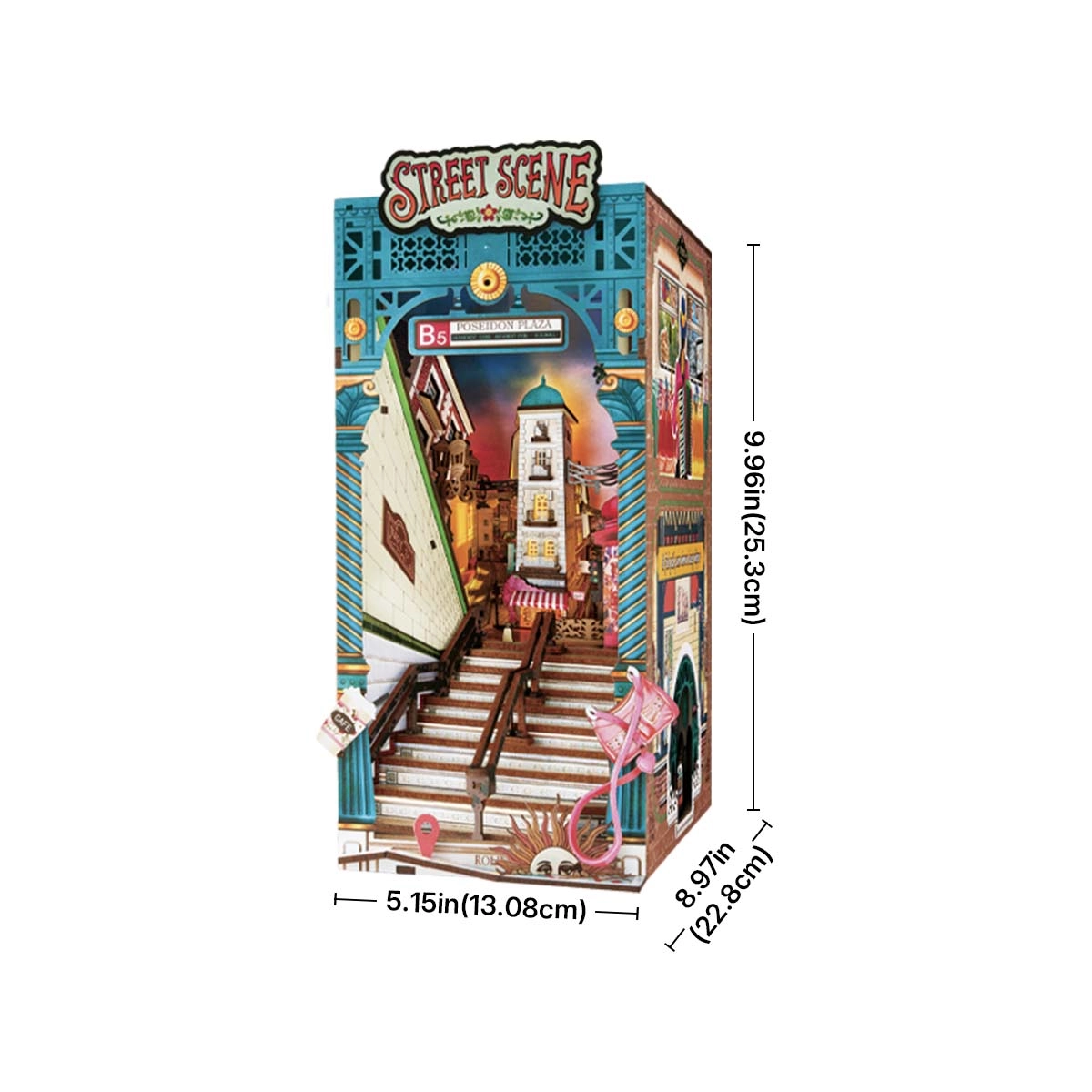 Street Scene - DIY BOOK NOOK KIT - ROBOTIME