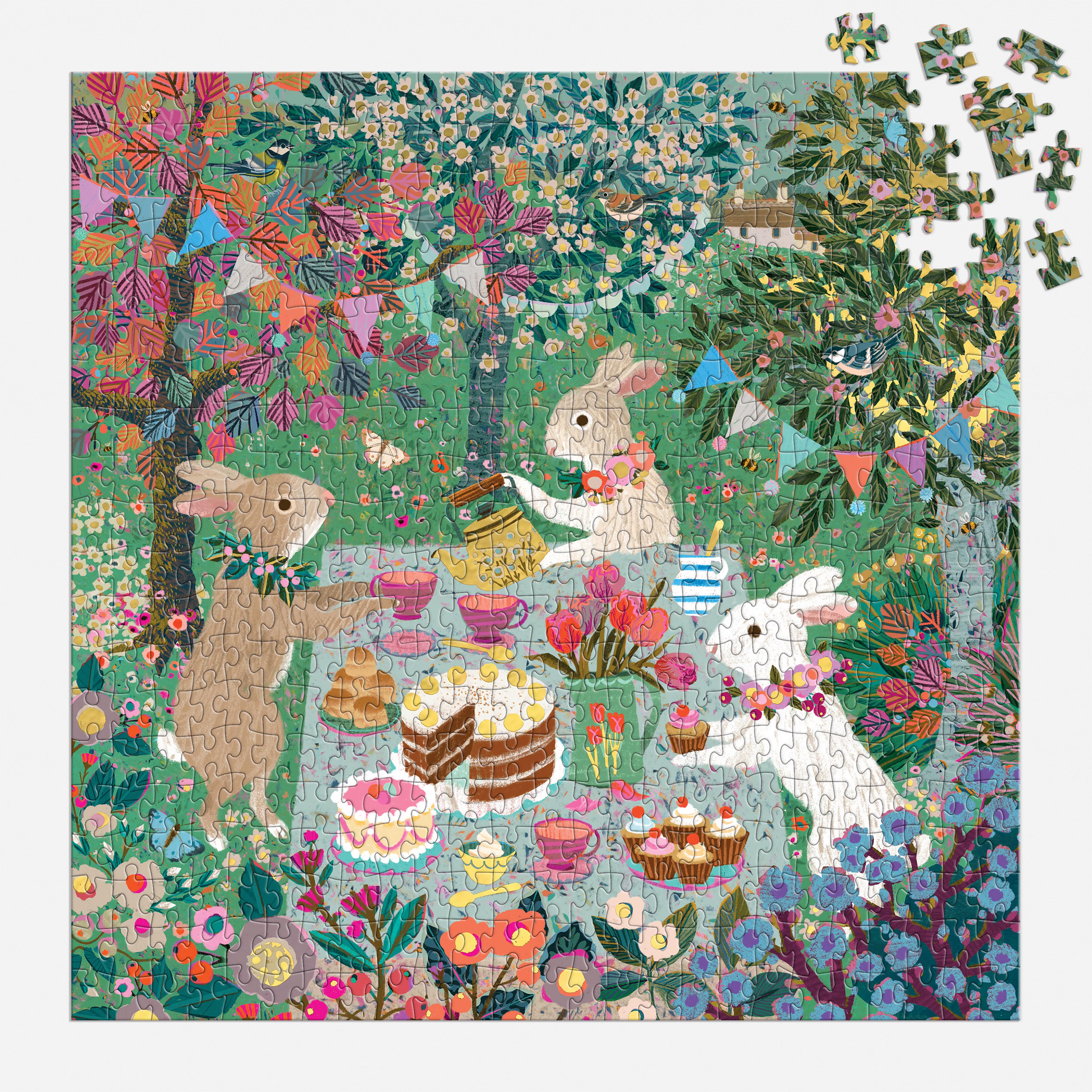 Spring Tea Party Foil 500pc - Galison