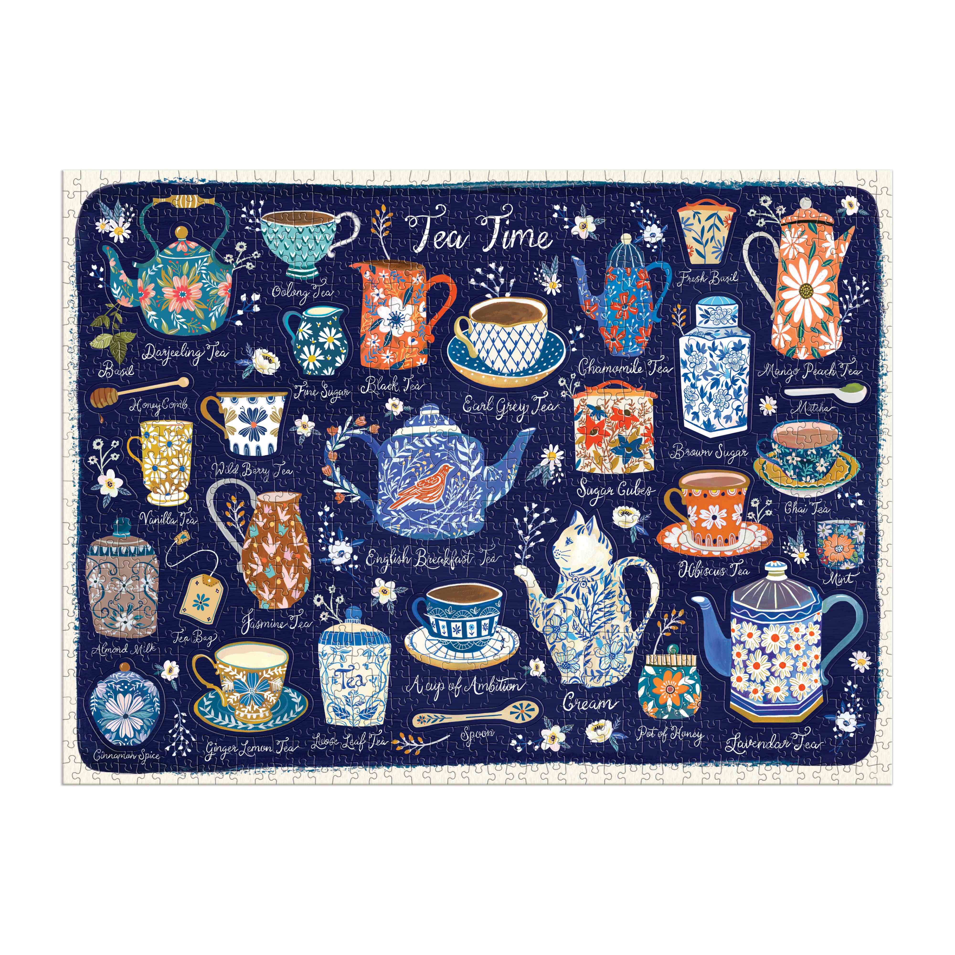 Tea Time 1000pc - shaped pieces - Galison