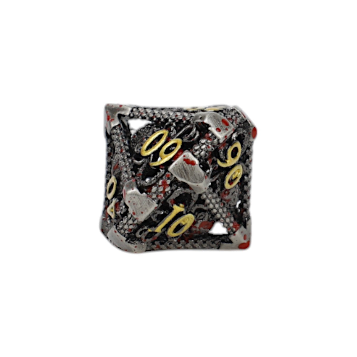 Metal RPGStrange Aeon Dice Set Bloodied Metal - LPG Dice Set