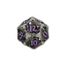 Metal RPG Dragon Hollow DiceSet Metal/Purple - LPG Dice Set