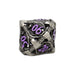 Metal RPG Dragon Hollow DiceSet Metal/Purple - LPG Dice Set