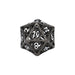 Metal RPG Dragon Hollow Dice Set Metal/Black - LPG Dice Set