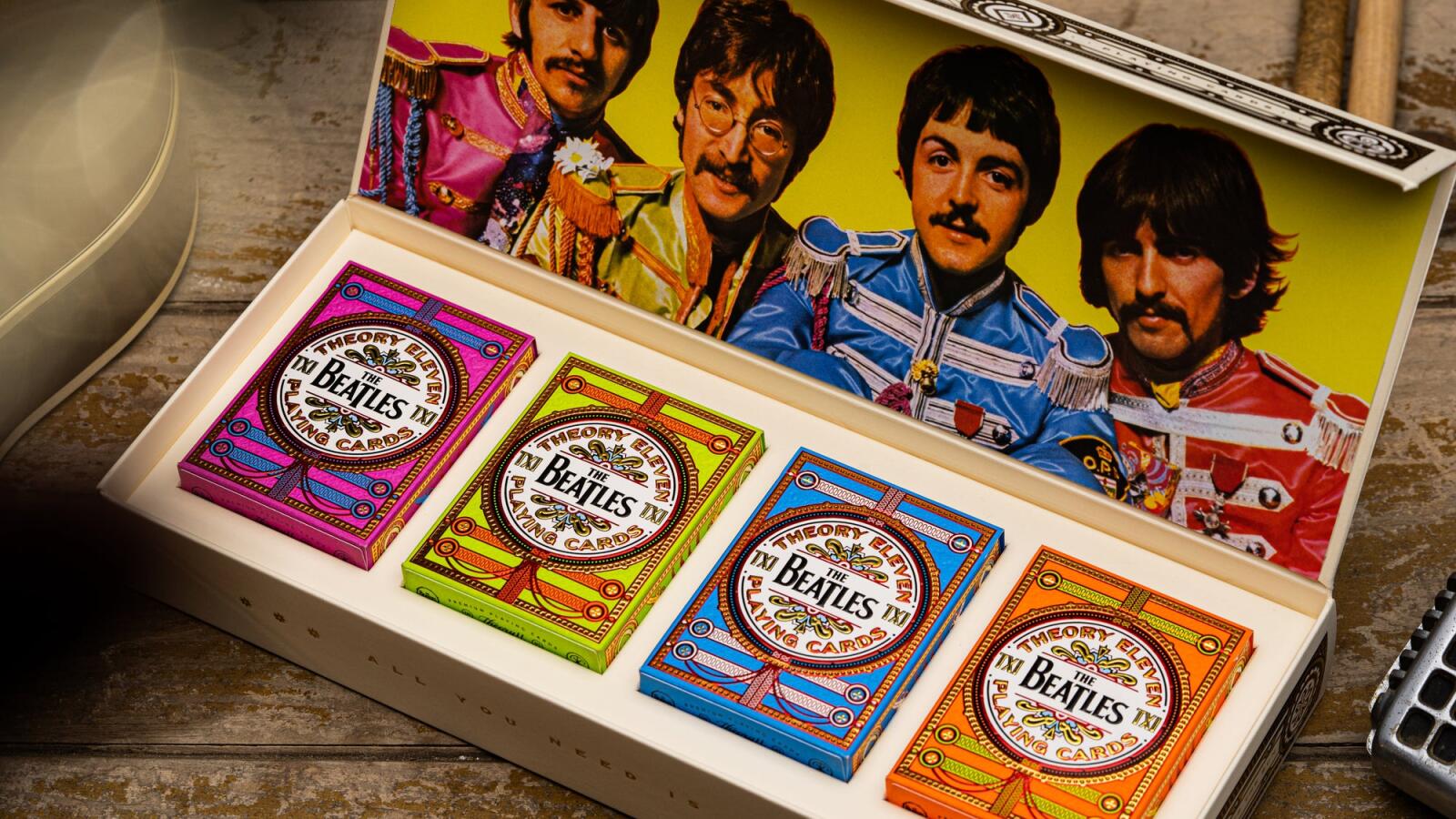 The Beatles Luxury Box Set (includes one of each color - four decks) - Theory11