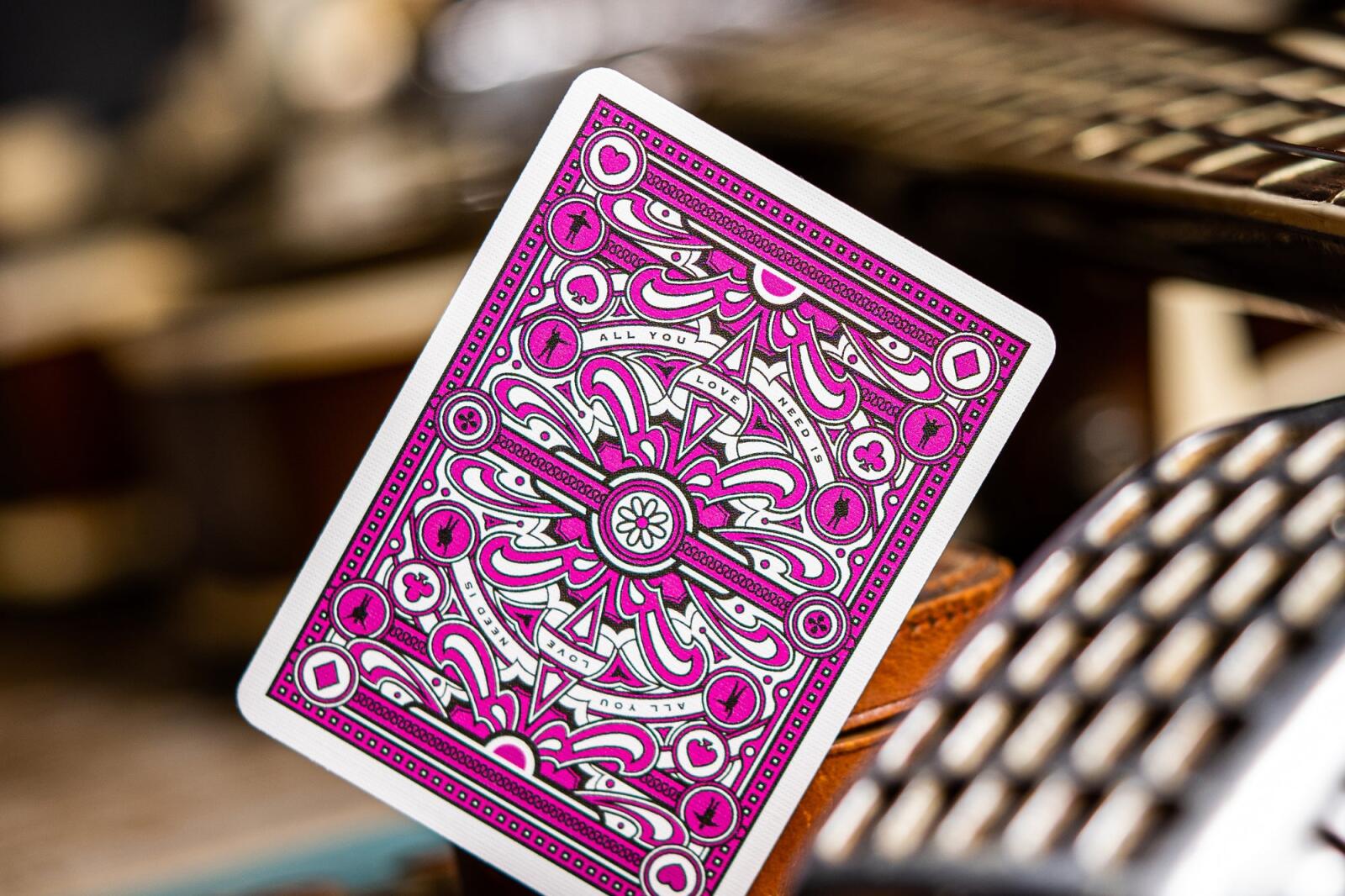 Pink- Beatles Playing Cards - Theory 11