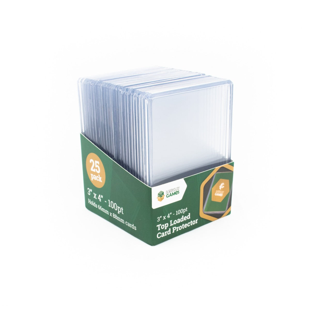LPG 100pt Top Loaded Card Protector 3x4inch (25)
