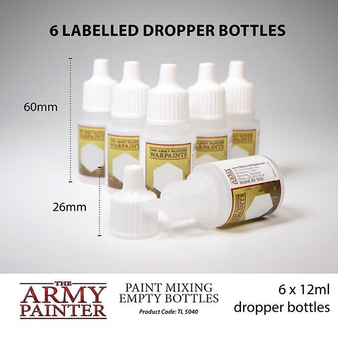 Paint Mixing Empty Bottles - The Army Painter Tools