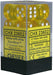 CHX 23602 Translucent 16mm  d6 Yellow/White Block (12) - 128277