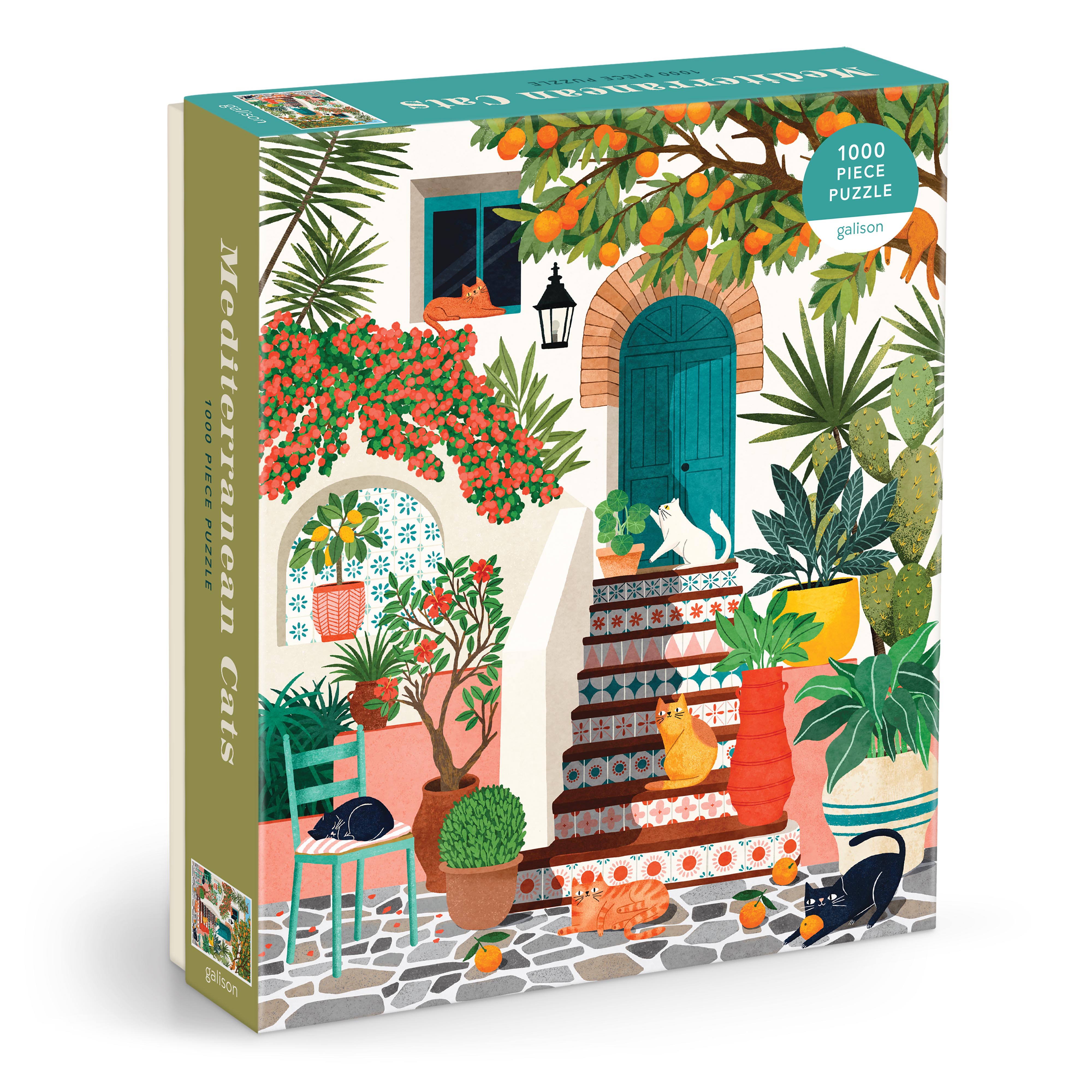 Mediterranean Cats 1000pc - Galison 