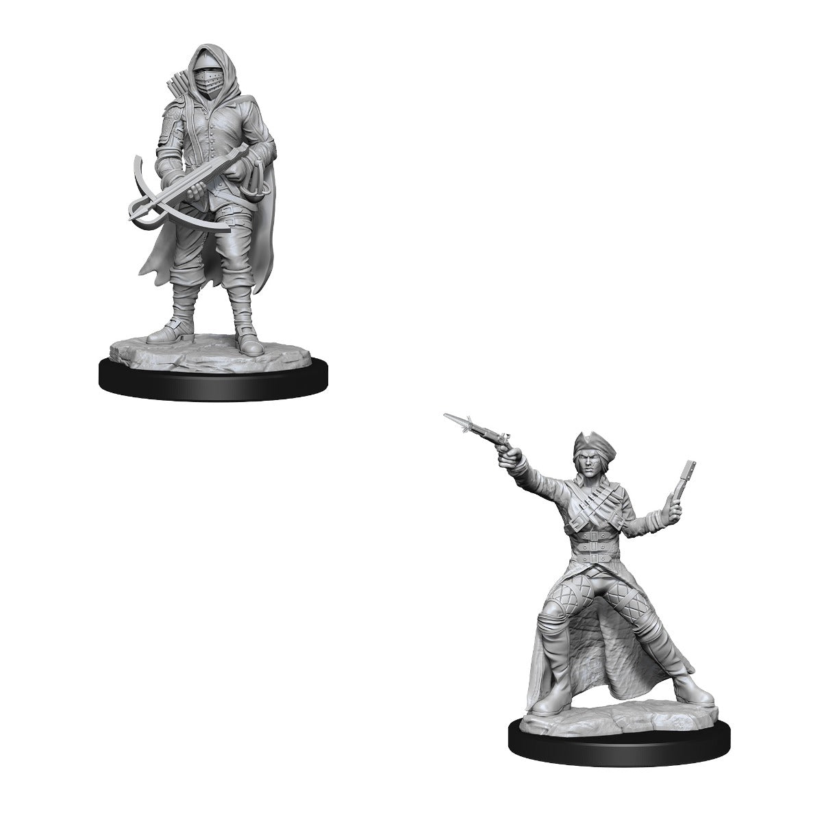 Bounty Hunter & Outlaw - WizKids Deep Cuts Unpainted Miniatures