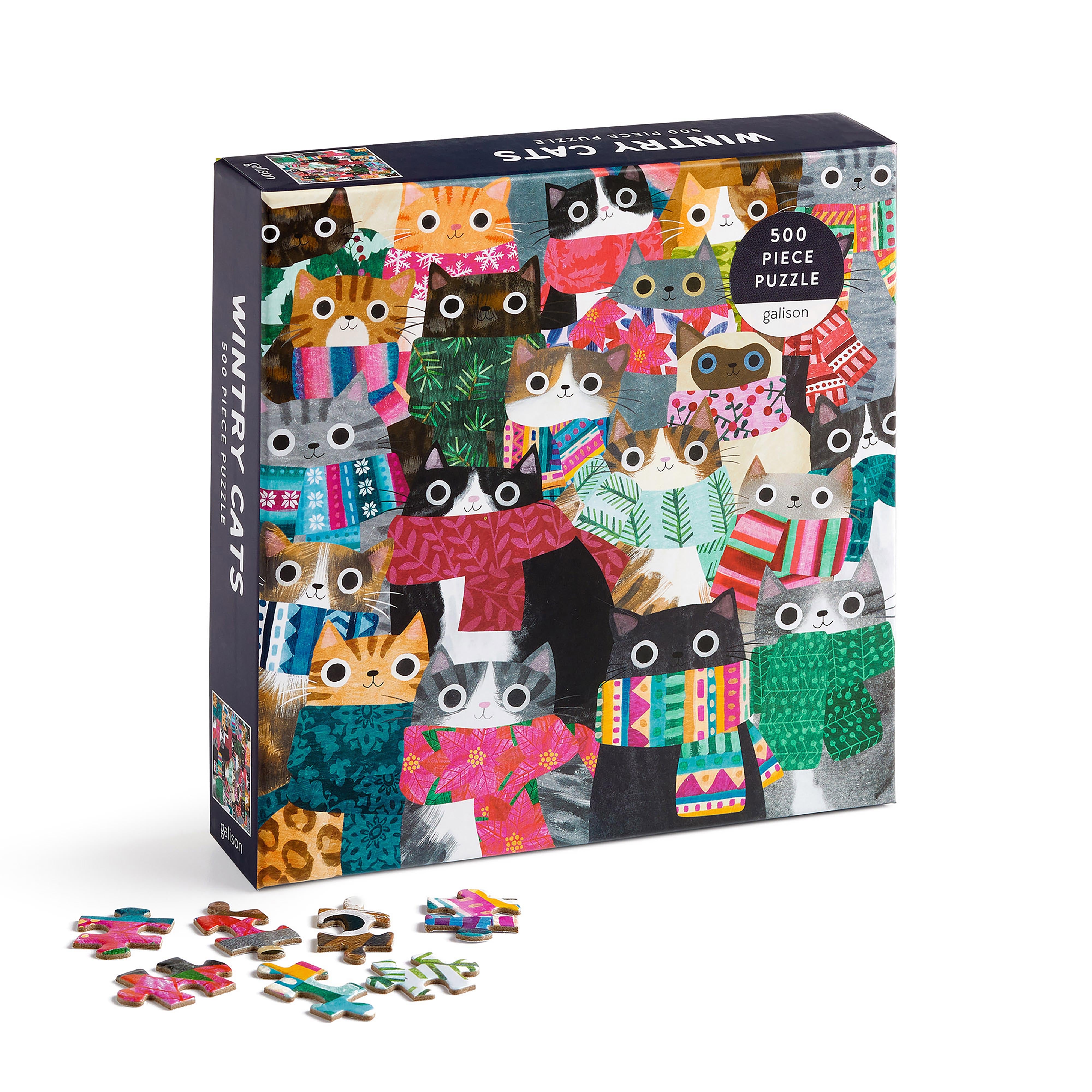 Wintery Cats 500pc - Galison
