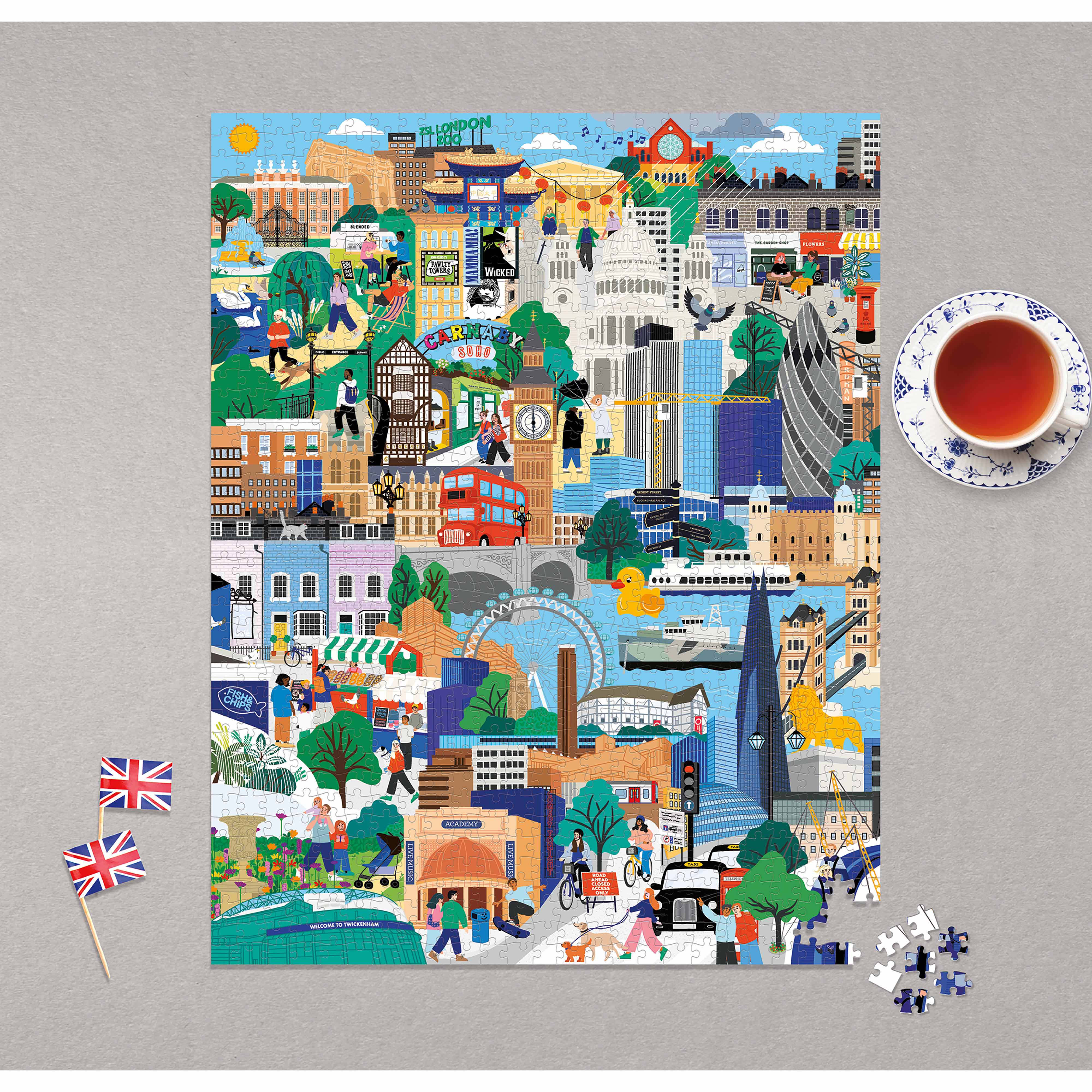 London Calling City Life Jigsaw Puzzle in Tube - Ridley's