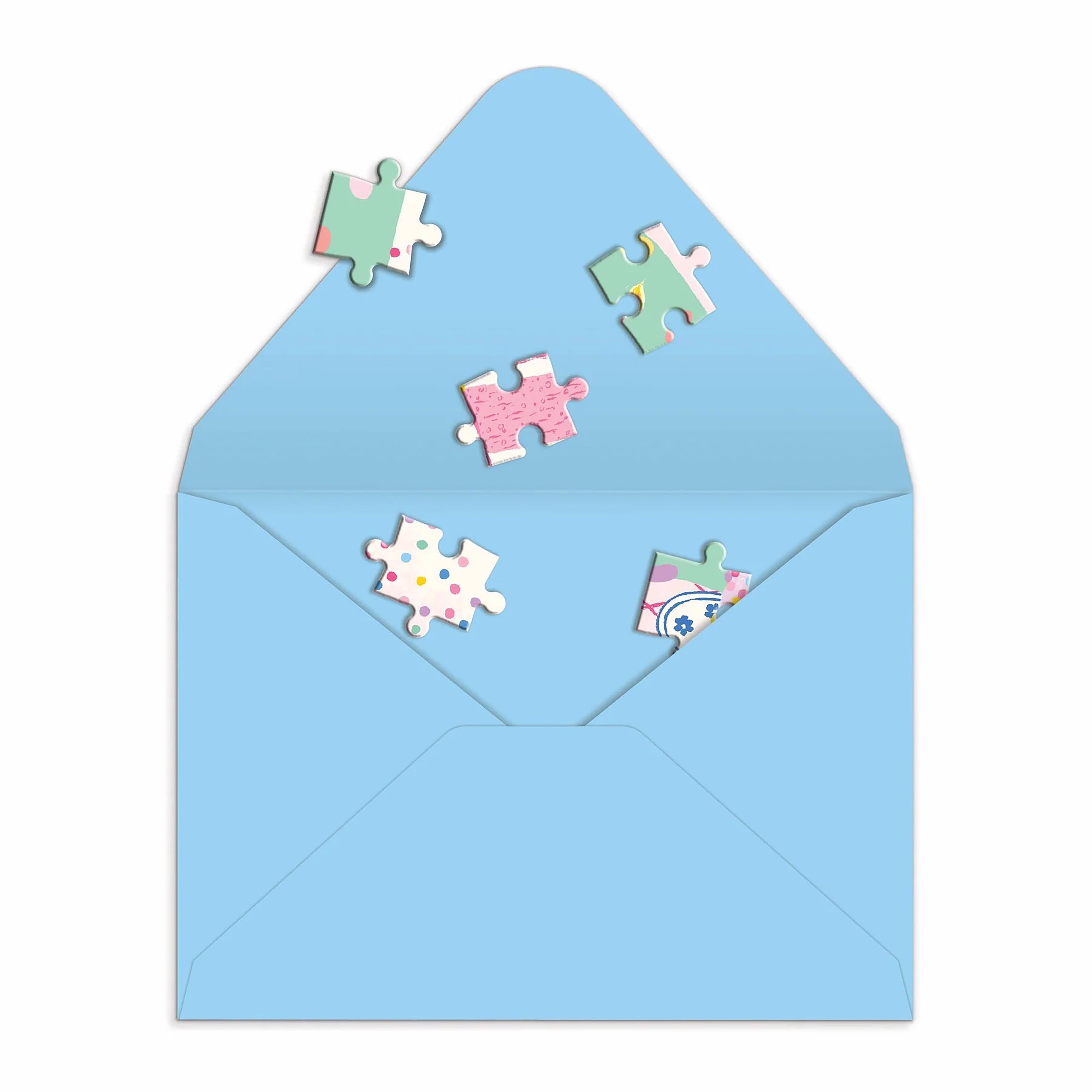 Confetti Birthday Cake Greeting Card Puzzle