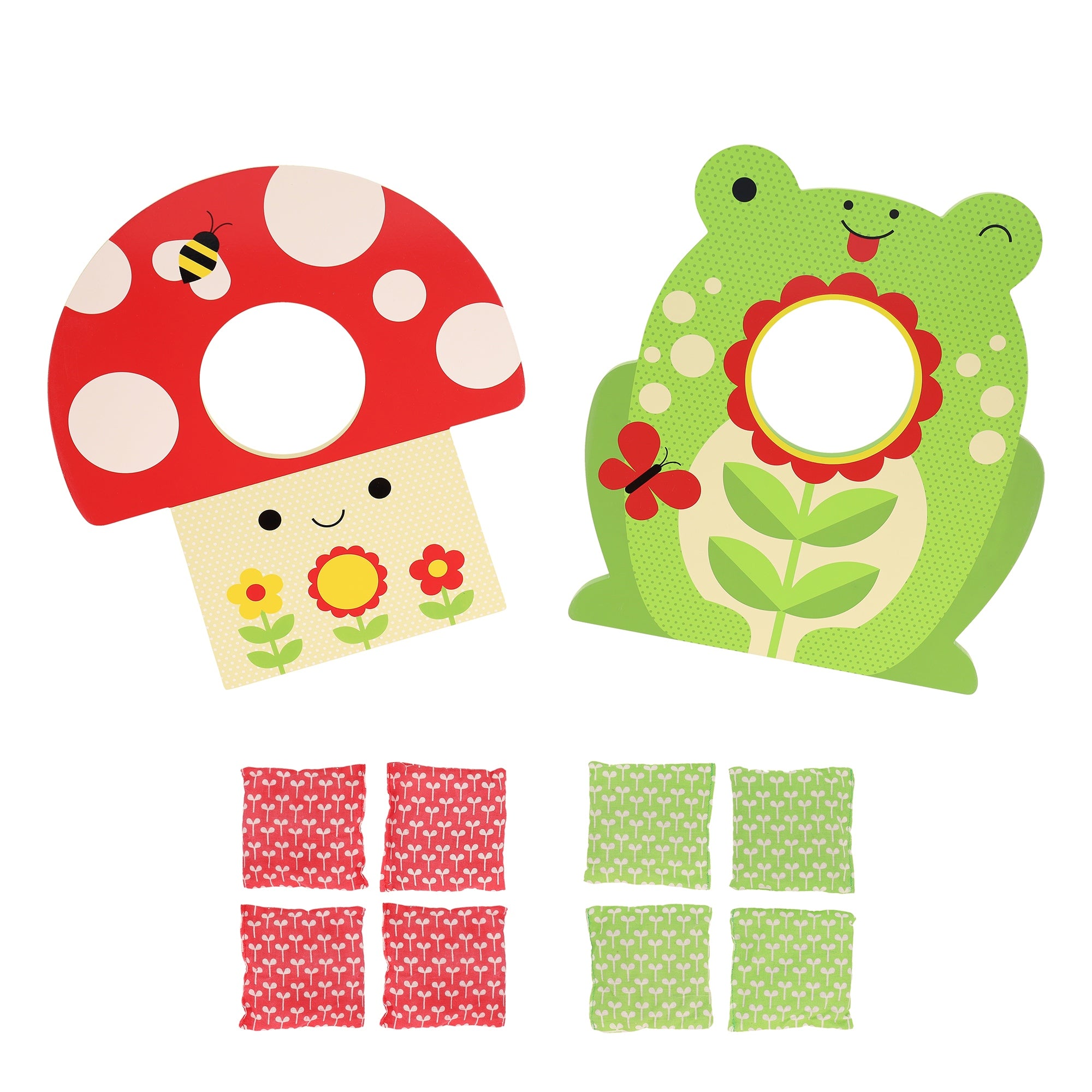 Toadstool Toss Wooden Cornhole