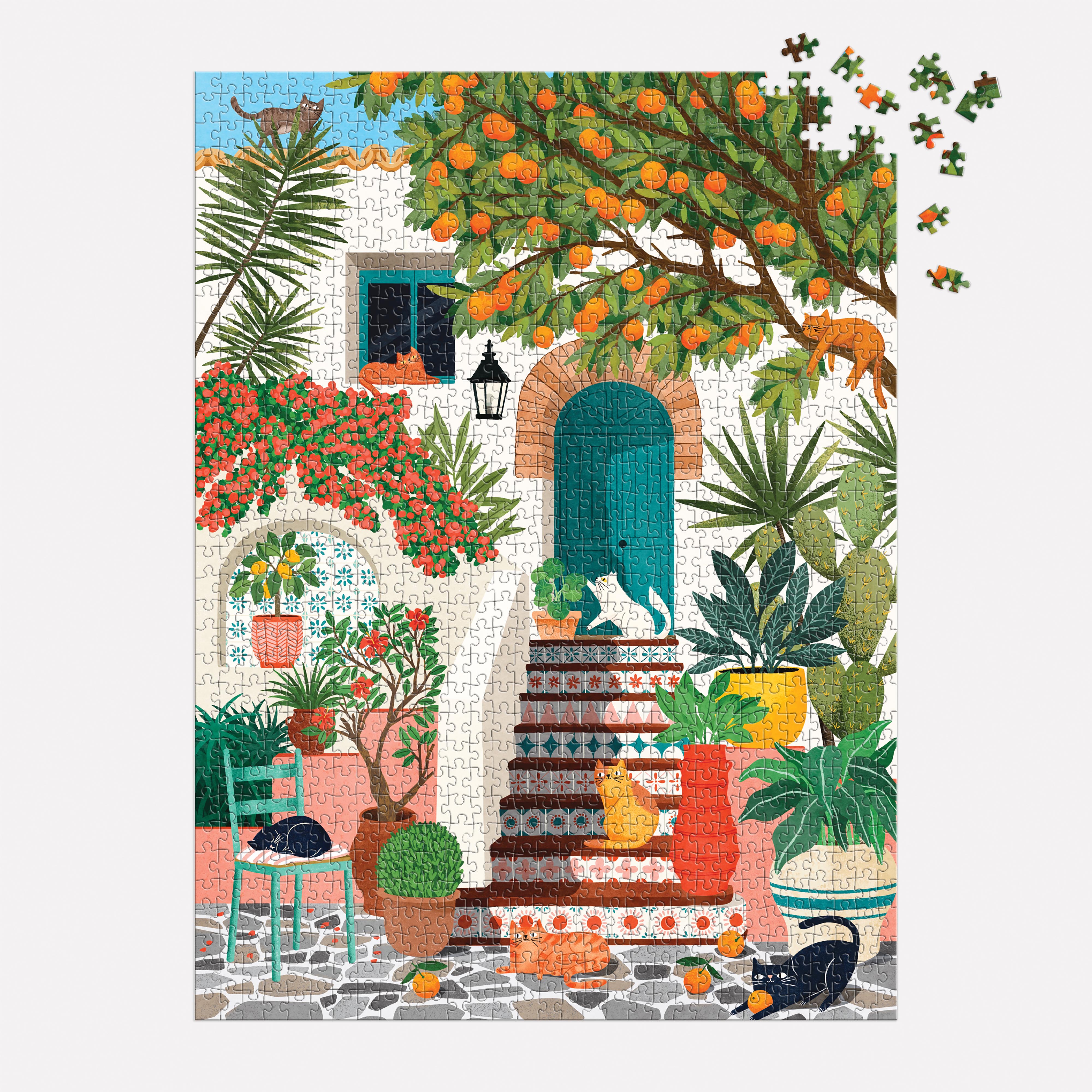 Mediterranean Cats 1000pc - Galison 