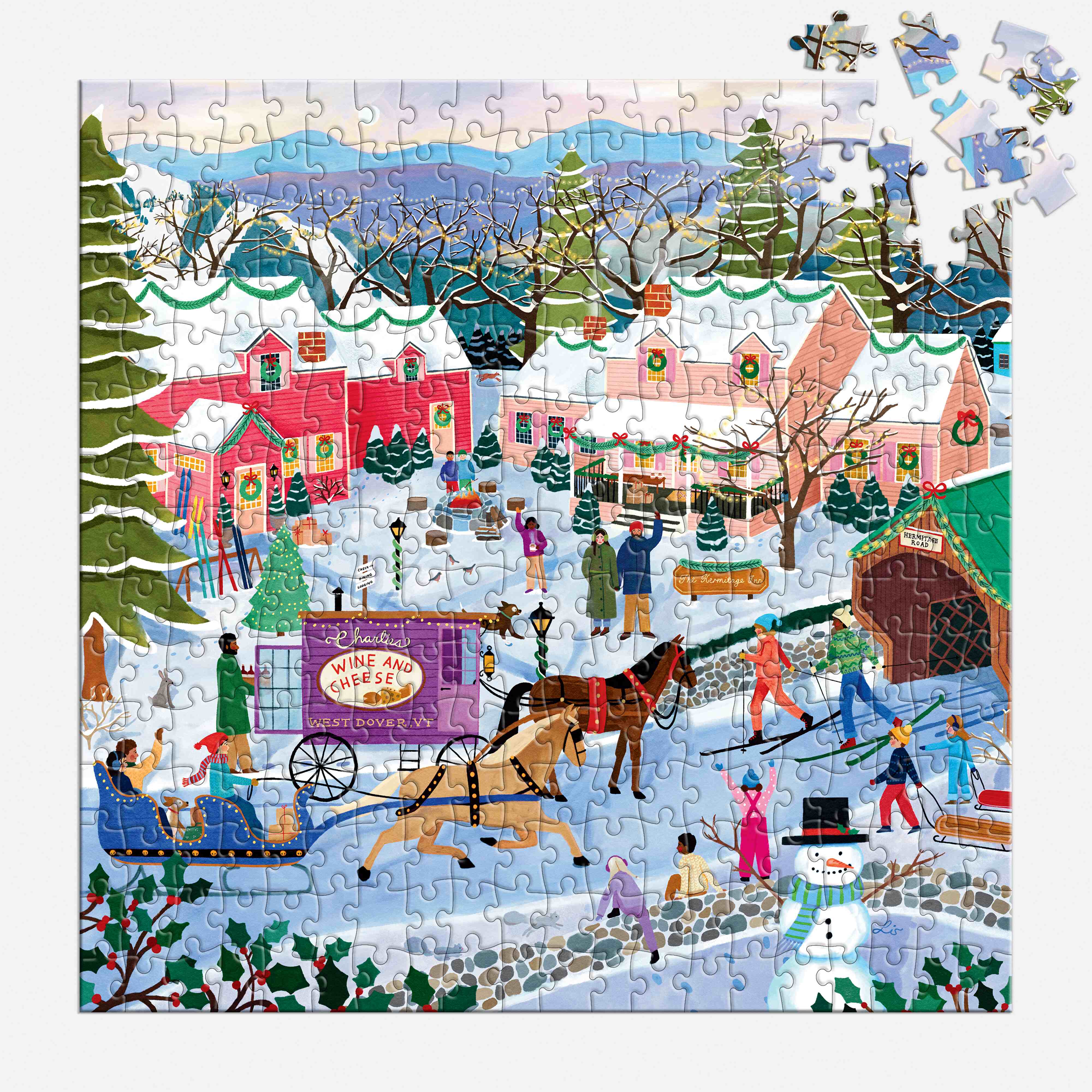 Little Winter Town 300pc - Galison