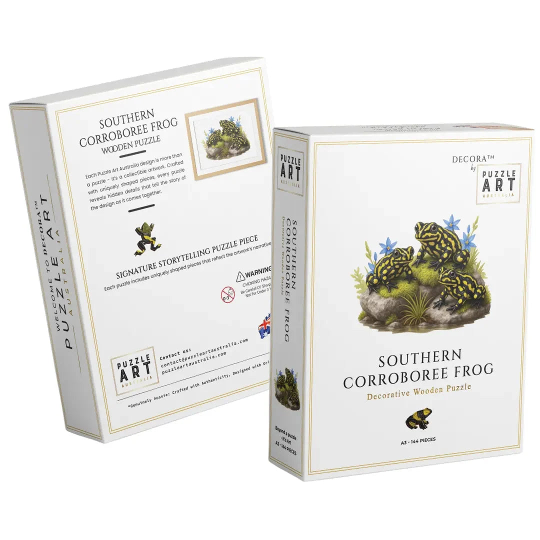 A5 Southern Corroboree Frog Wooden Puzzle - Puzzle ART