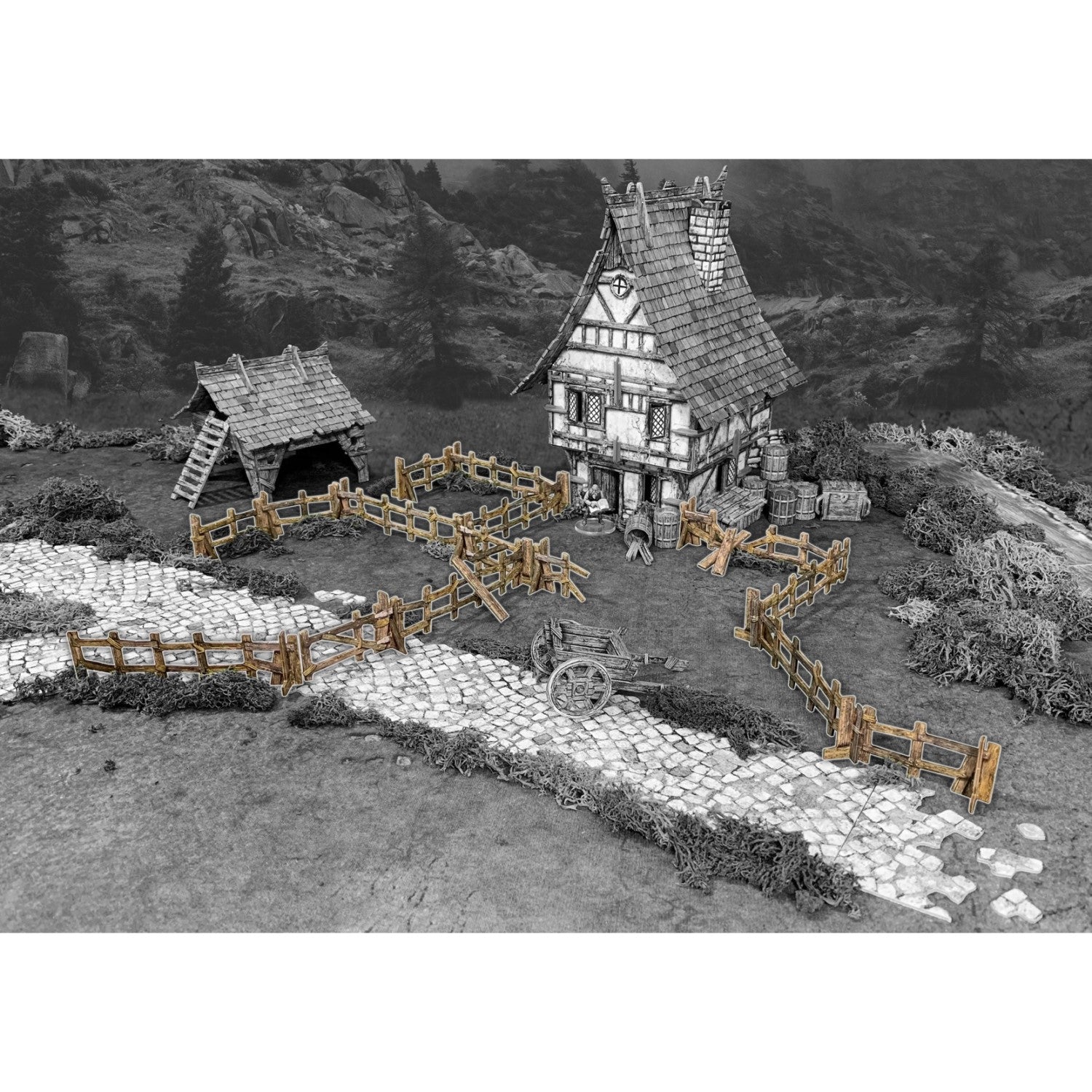 Wooden Fencing - Battle Systems Tabletop Games & Terrain